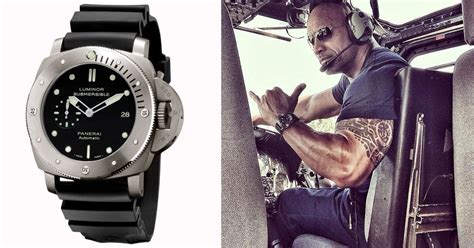 the rock dwayne johnson panerai|Panerai movie watches.